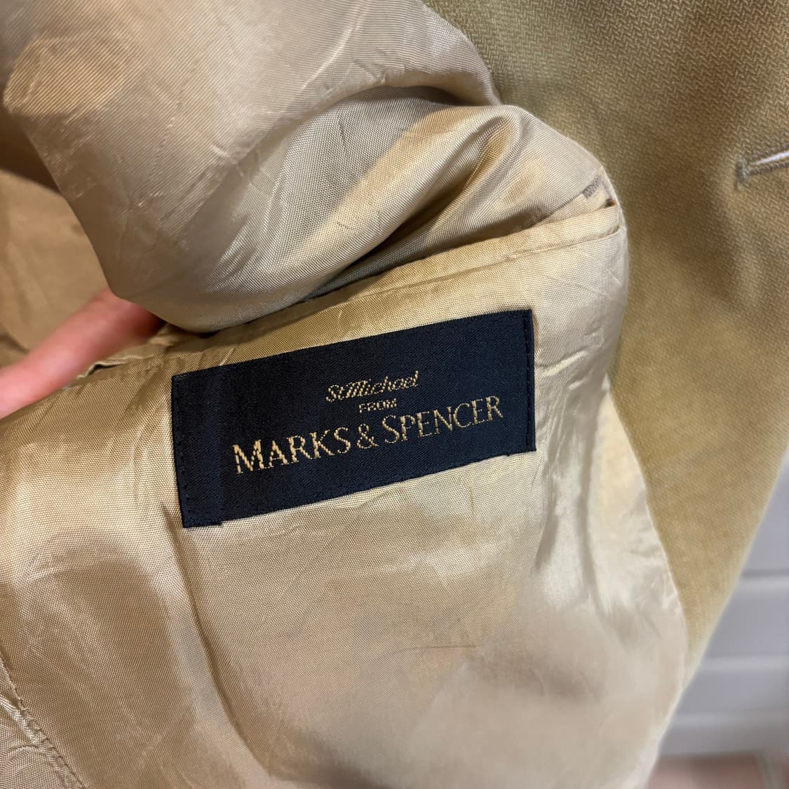 Marks & Spencer 영국제 겨자 머스타드 남녀공용 자켓 상품이미지8