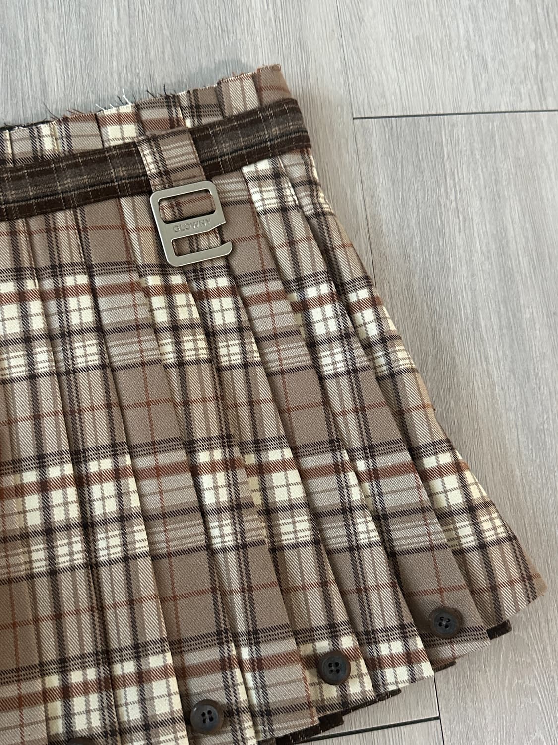 🤎글로니 haze twotone pleated skirt (새상품) 상품이미지1