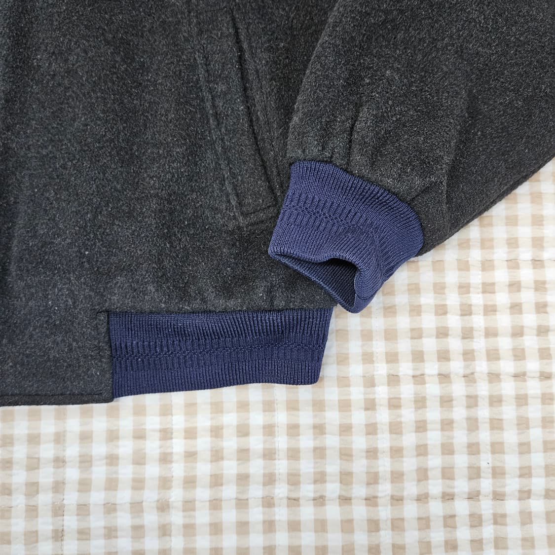 심플한 메리노울100 집업 점퍼 남자100 상품이미지4