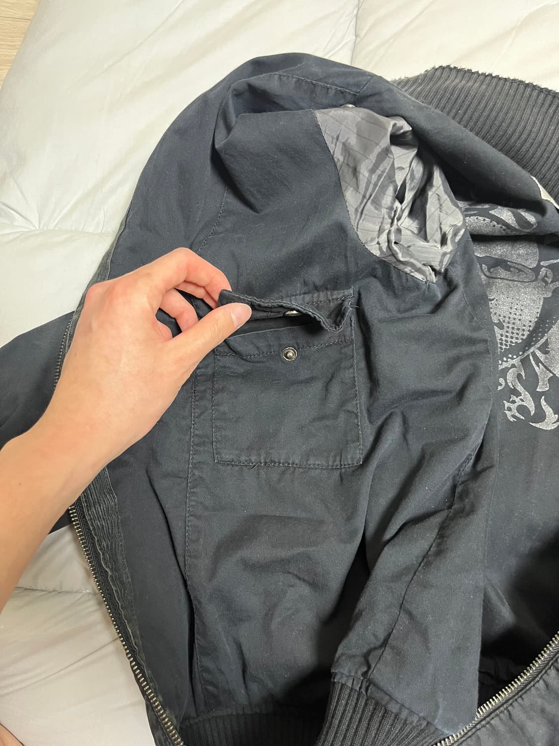 디젤 블랙 봄버 자켓 M 상품이미지5