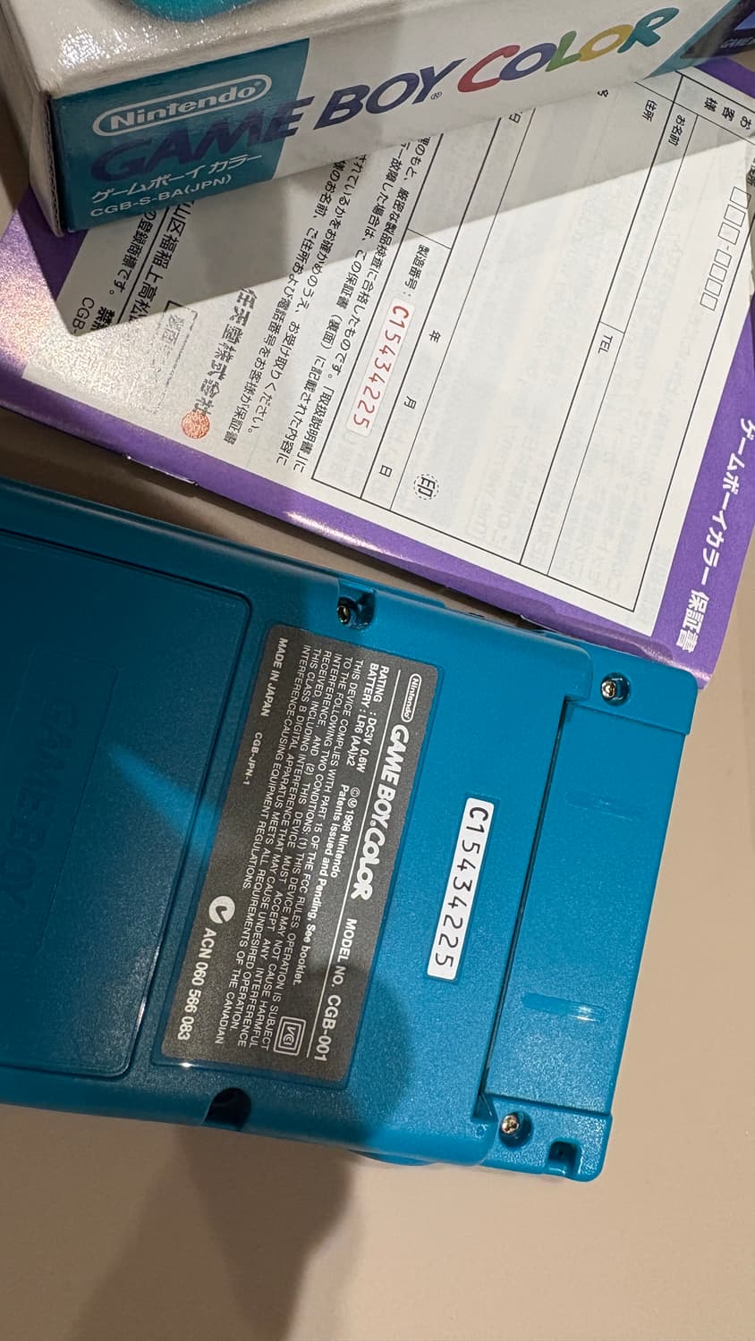 신품급) 닌텐도 게임보이 컬러 CGB(gbc) 블루 풀박스 상품이미지3