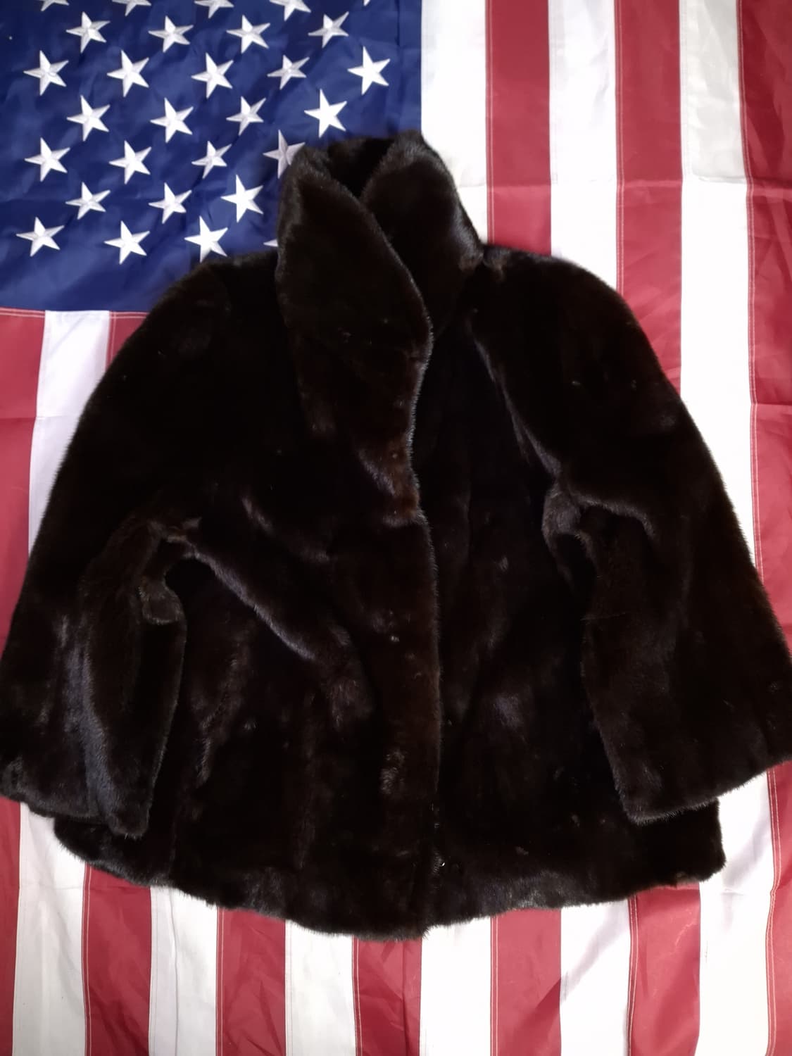 오리지날 블랙그라마 밍크 코트 상품이미지1