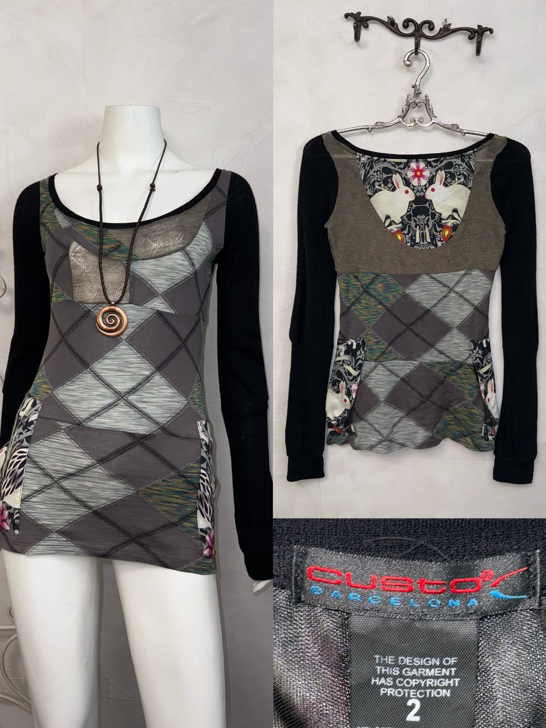 CUSTO barcelona oriental rabbit sleeve 상품이미지1