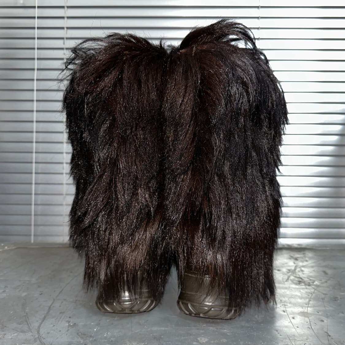 00s 레어 파잘 초코 브라운 퍼 털부츠 상품이미지6