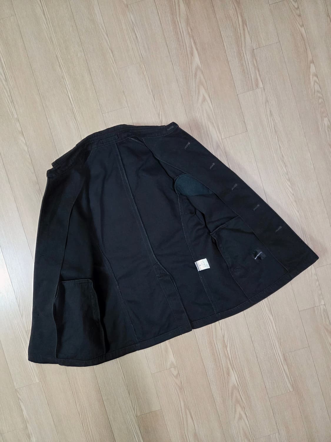 BOYCOTT 블랙 포켓 칼라 워크 재킷 상품이미지6