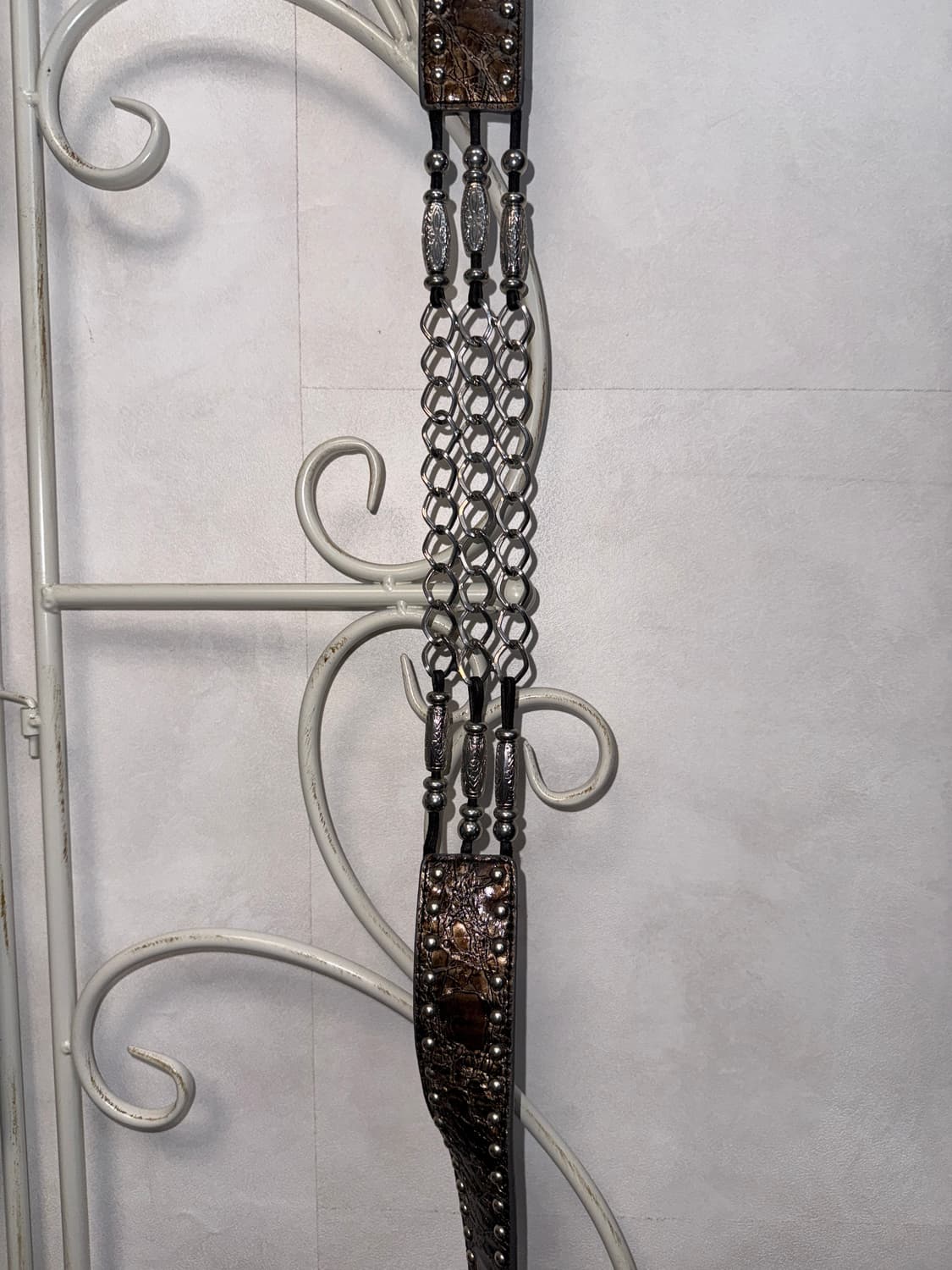 Bronze python oriental chain belt  상품이미지5