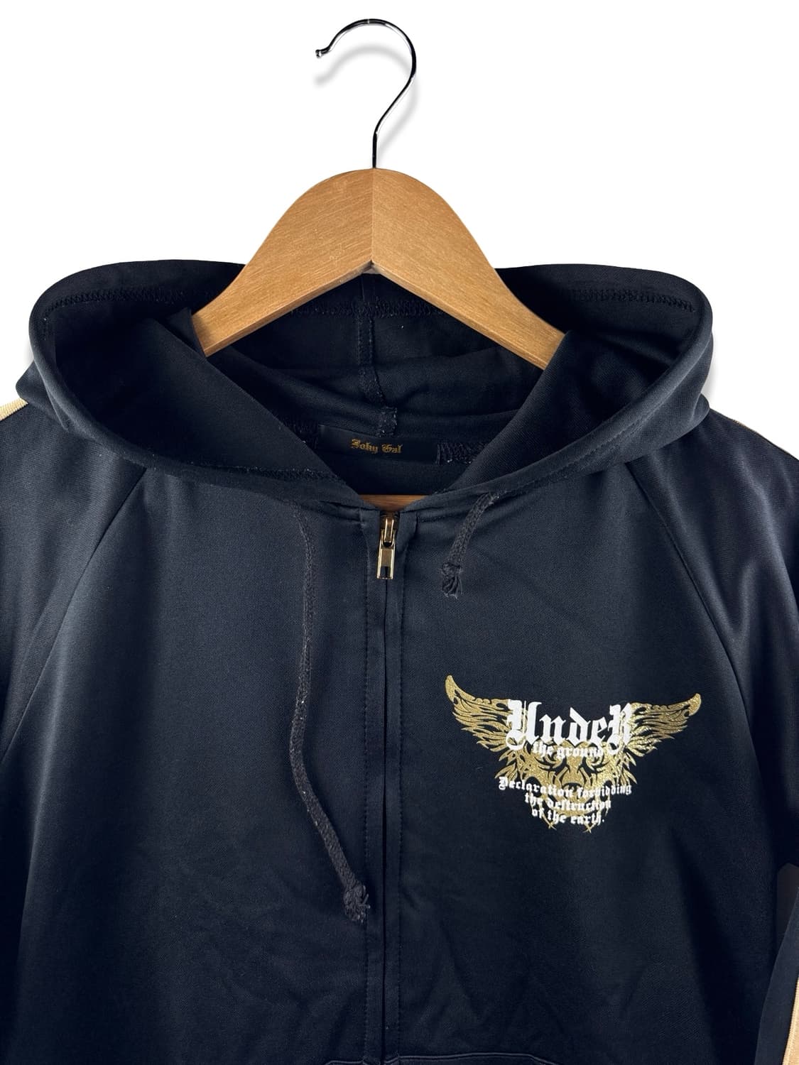 JPN Y2K 프린팅 글리터 후드져지1947 상품이미지3