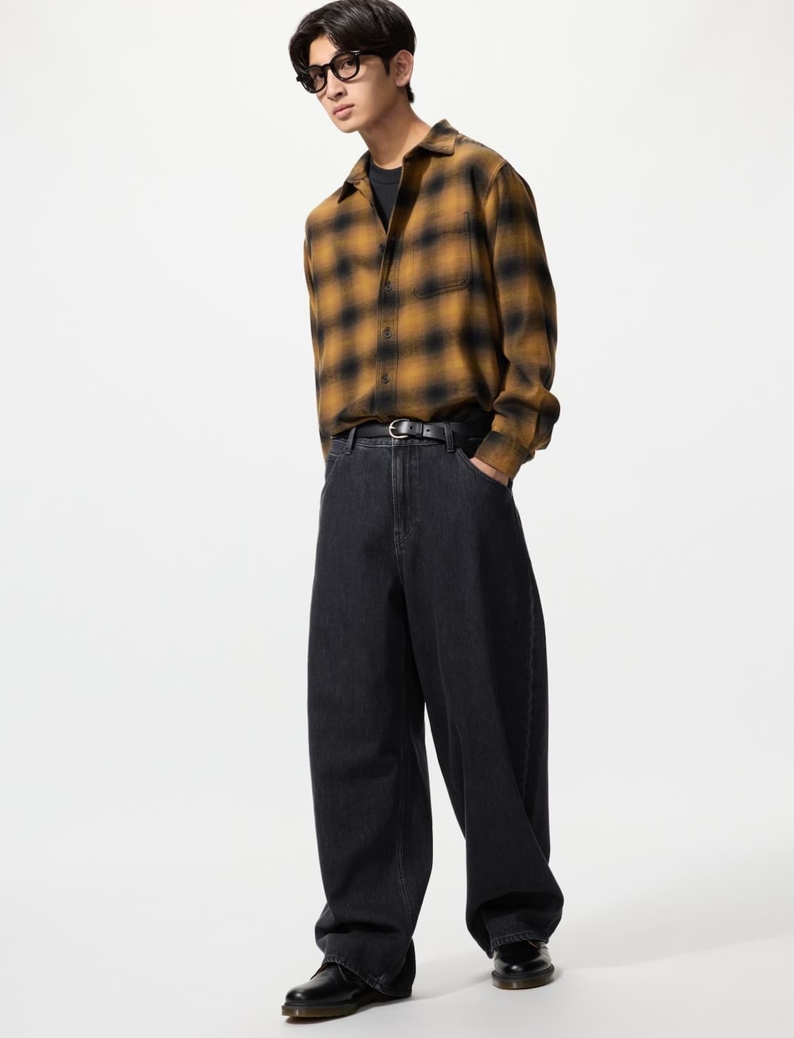 유니클로 배기커브진 69 네이비 30 상품이미지1