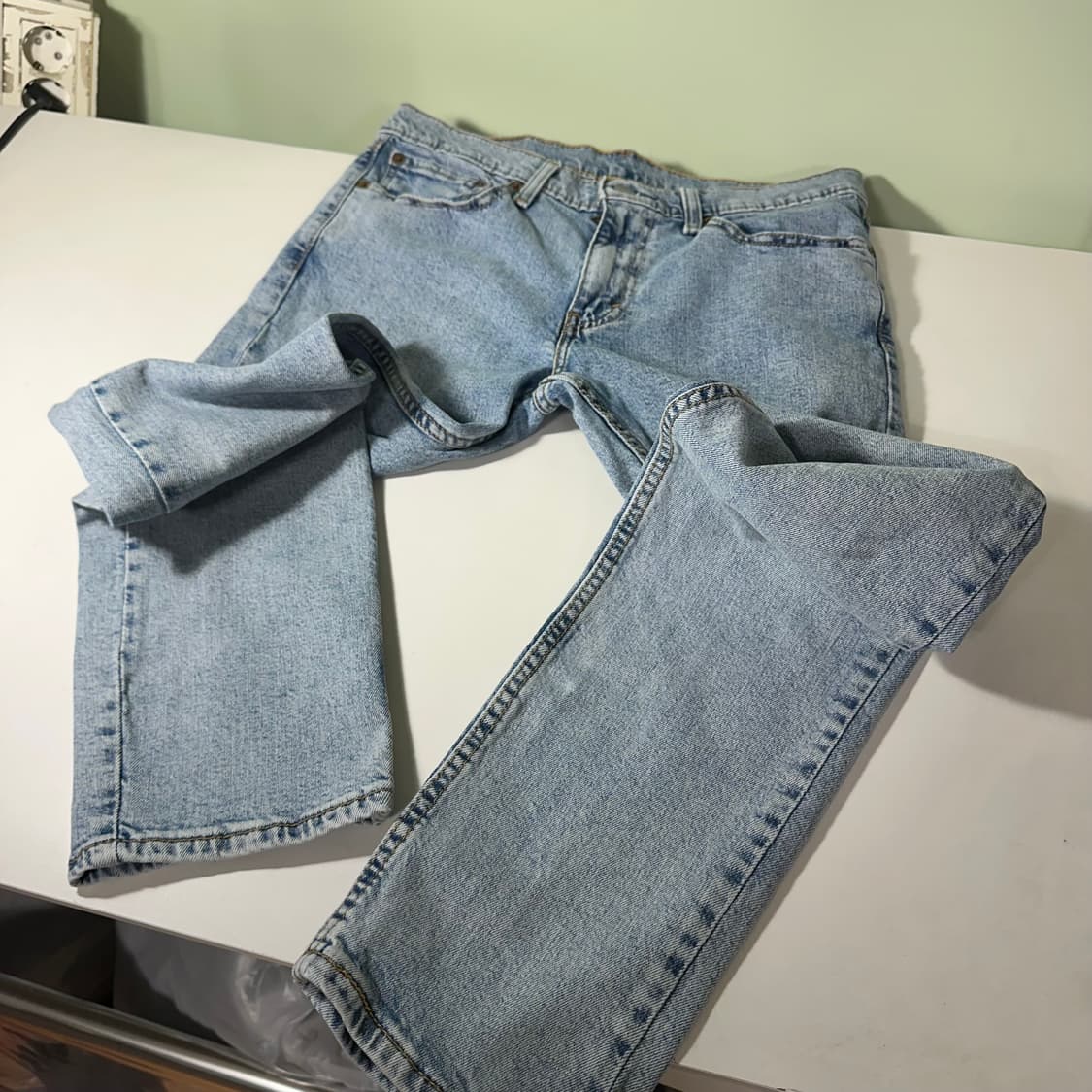 S-M 리바이스511 슬림핏 연청워시드 데님팬츠 청바지 상품이미지4