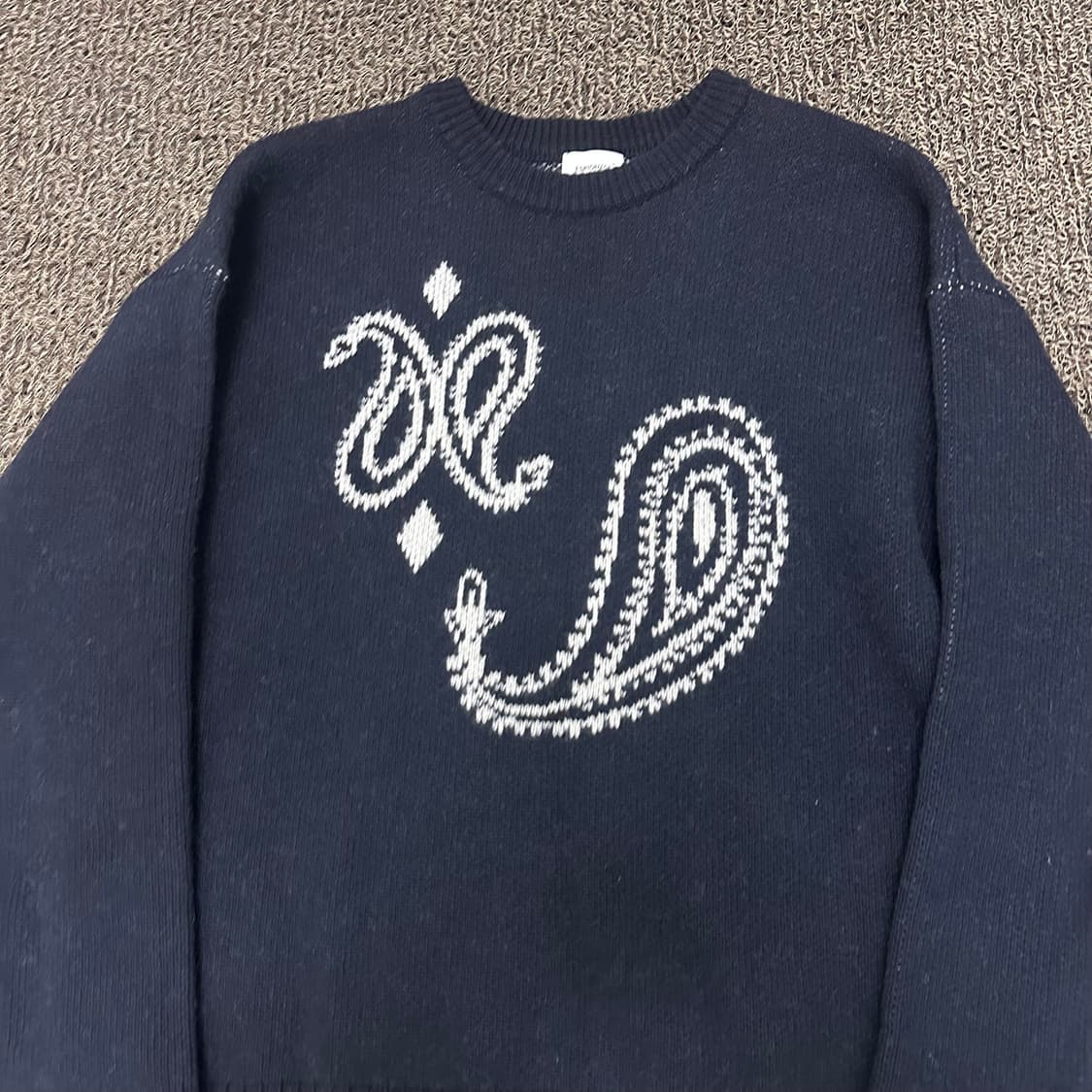 에스피오나지 페이즐리 니트 M 상품이미지3