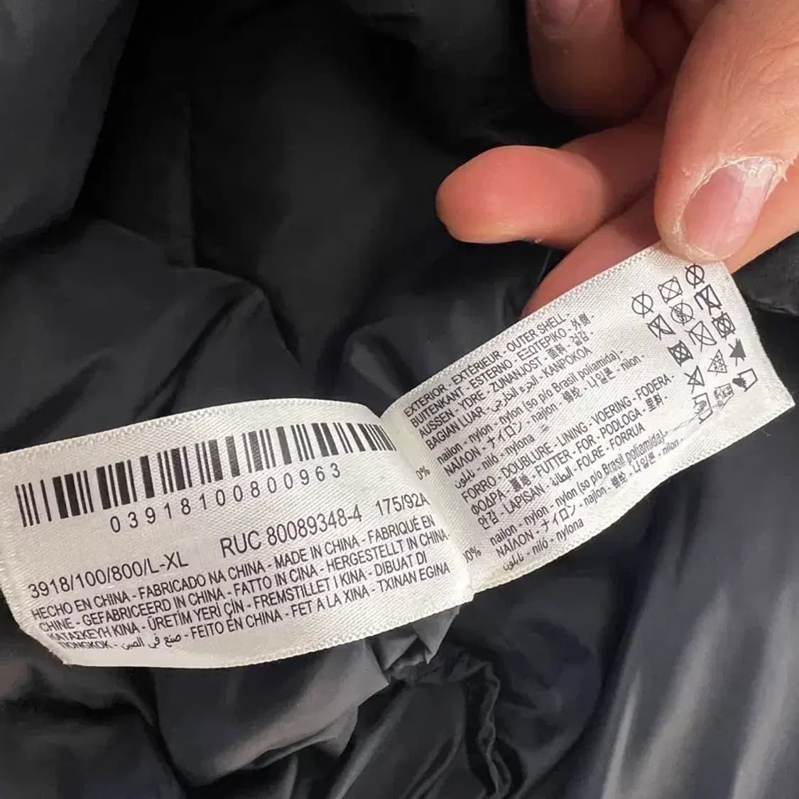 ZARA ORIGINS 블랙 패딩 L-XL 상품이미지9