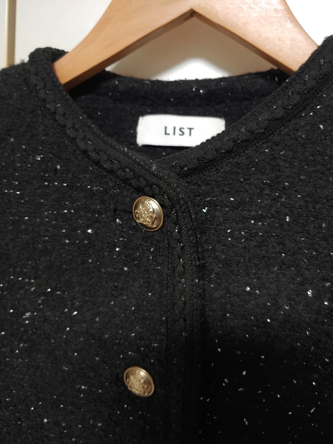 리스트 478000원 트위드자켓 블랙색상 상품이미지8