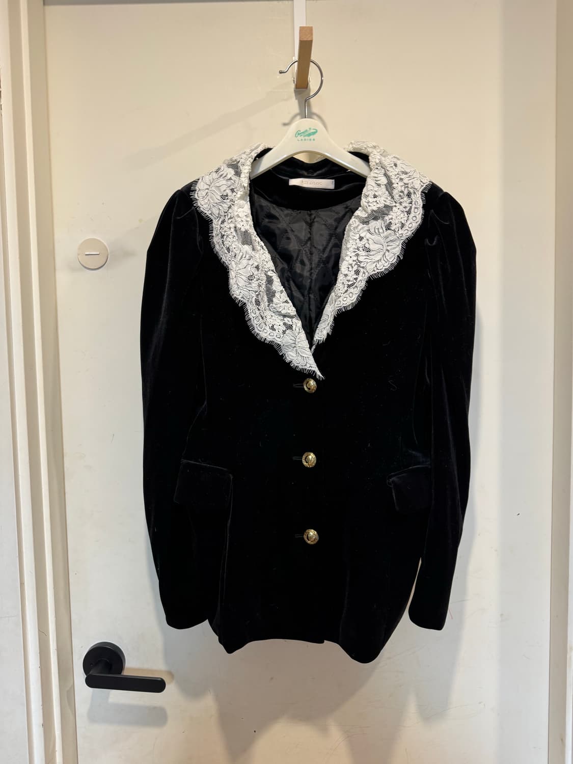 Jull-log 줄로그 레이스카라 벨벳자켓 상품이미지2