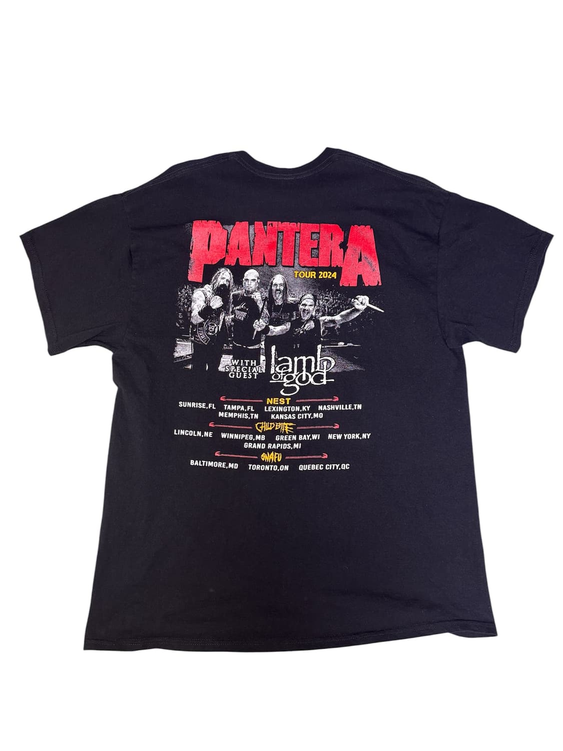 빈티지 판테라 PANTERA FOR LEGACY 2024투어 티셔츠 XL 상품이미지4