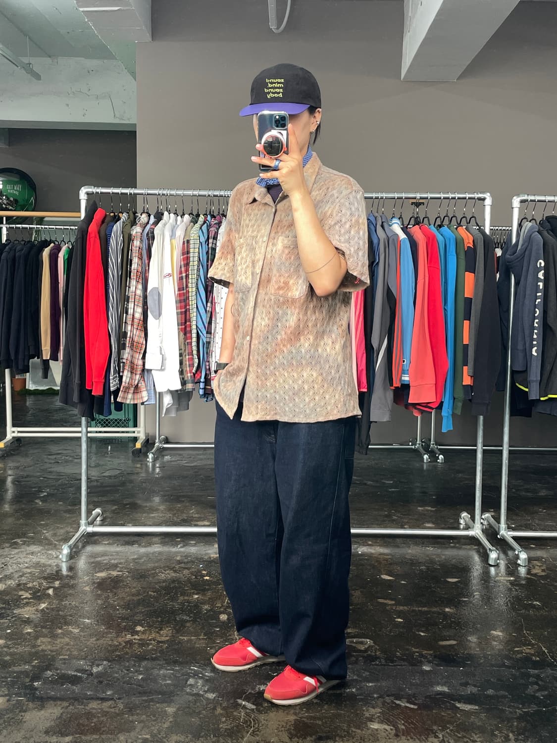 Vivastudio 펀칭 니트 반팔 셔츠 상품이미지5