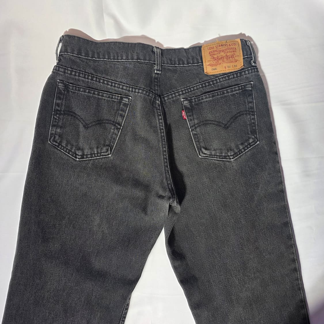[W84L84]리바이스 506 블랙 데님 팬츠 상품이미지8