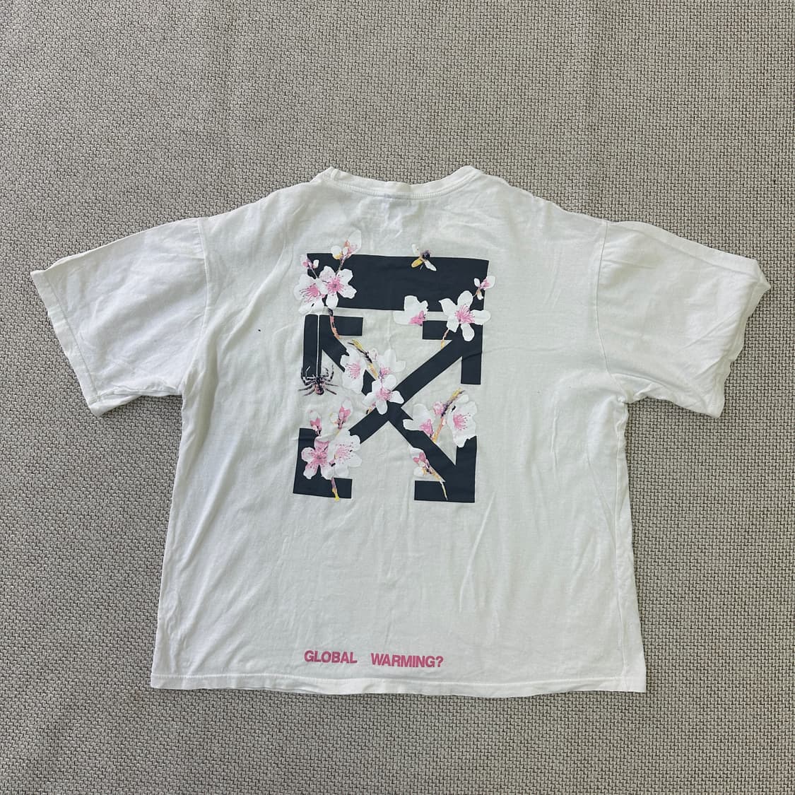 XXL 빈티지 화이트 빅사이즈 반팔티 0414D 상품이미지3