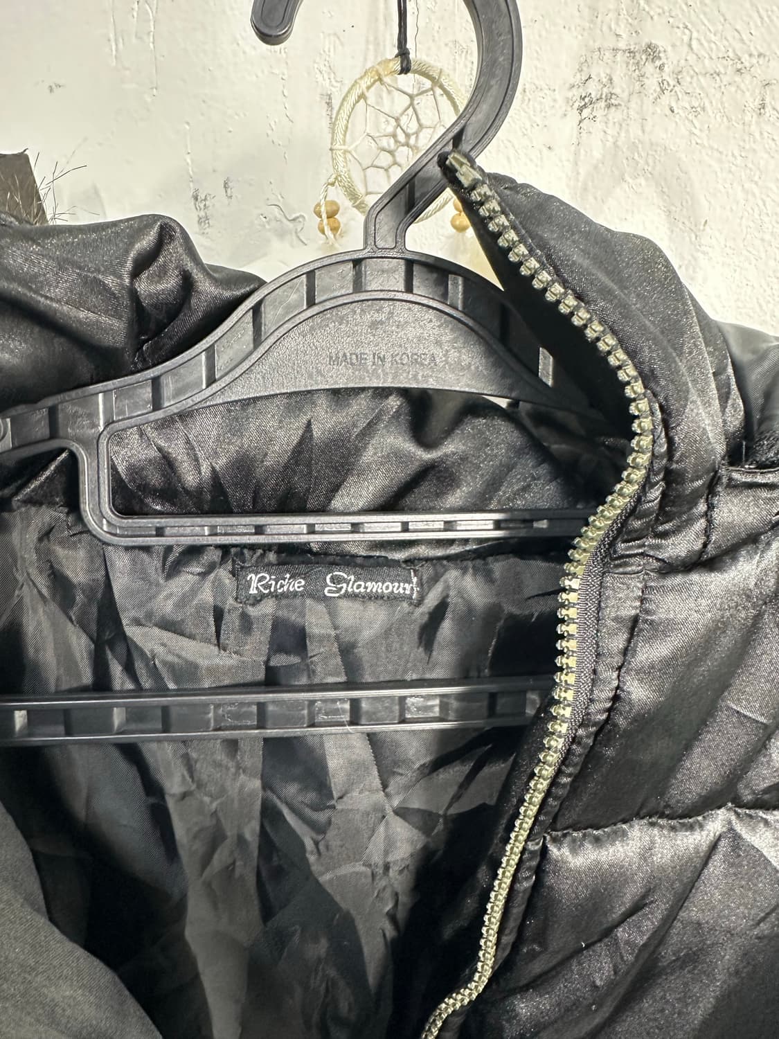 Jpn 일본빈티지 블랙 퍼 후드 패딩 상품이미지9