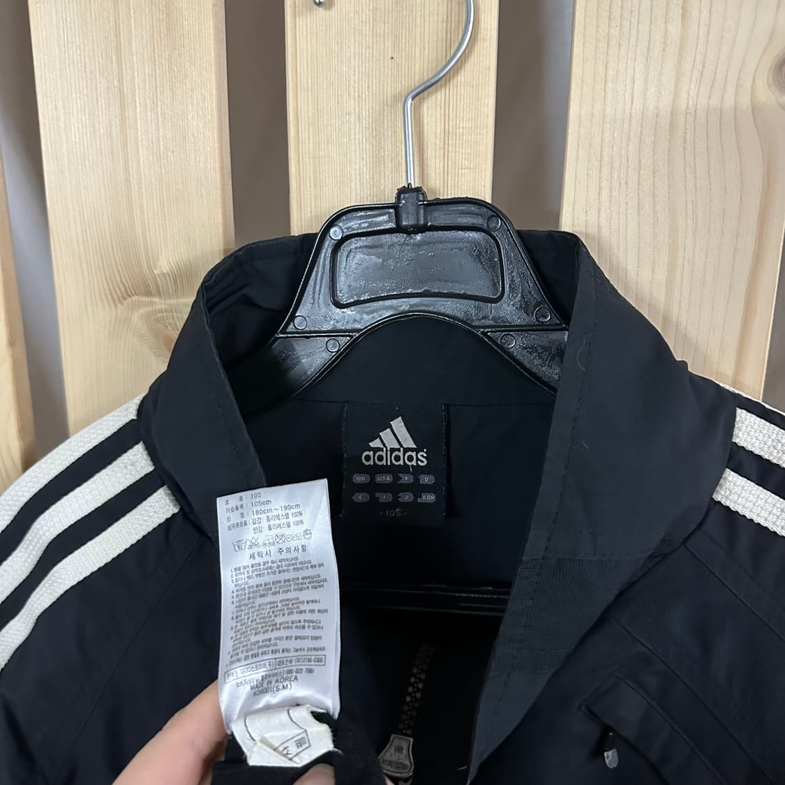 (XL) 아디다스 블랙 바람막이 자켓 상품이미지4