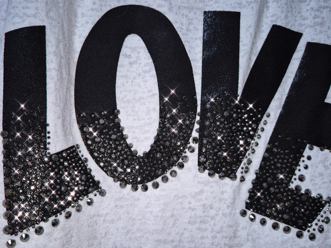 Vintage LOVE metal stud sleeveless top 상품이미지2