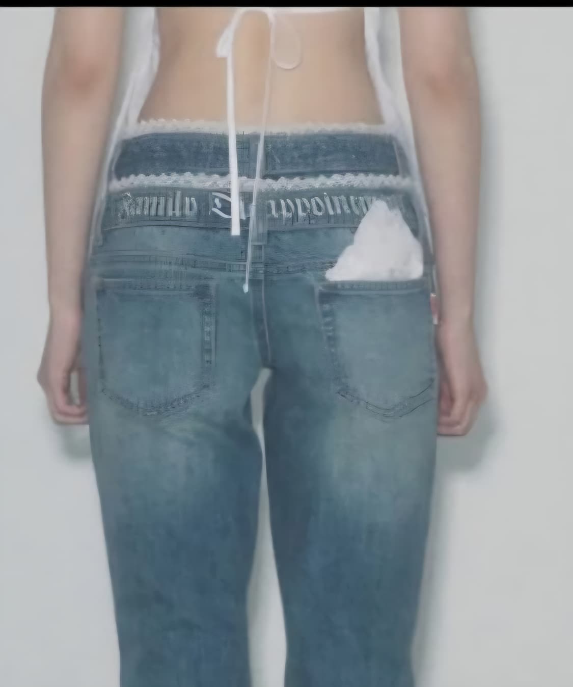 스컬프터 더블웨이스트 데님 XS 상품이미지1