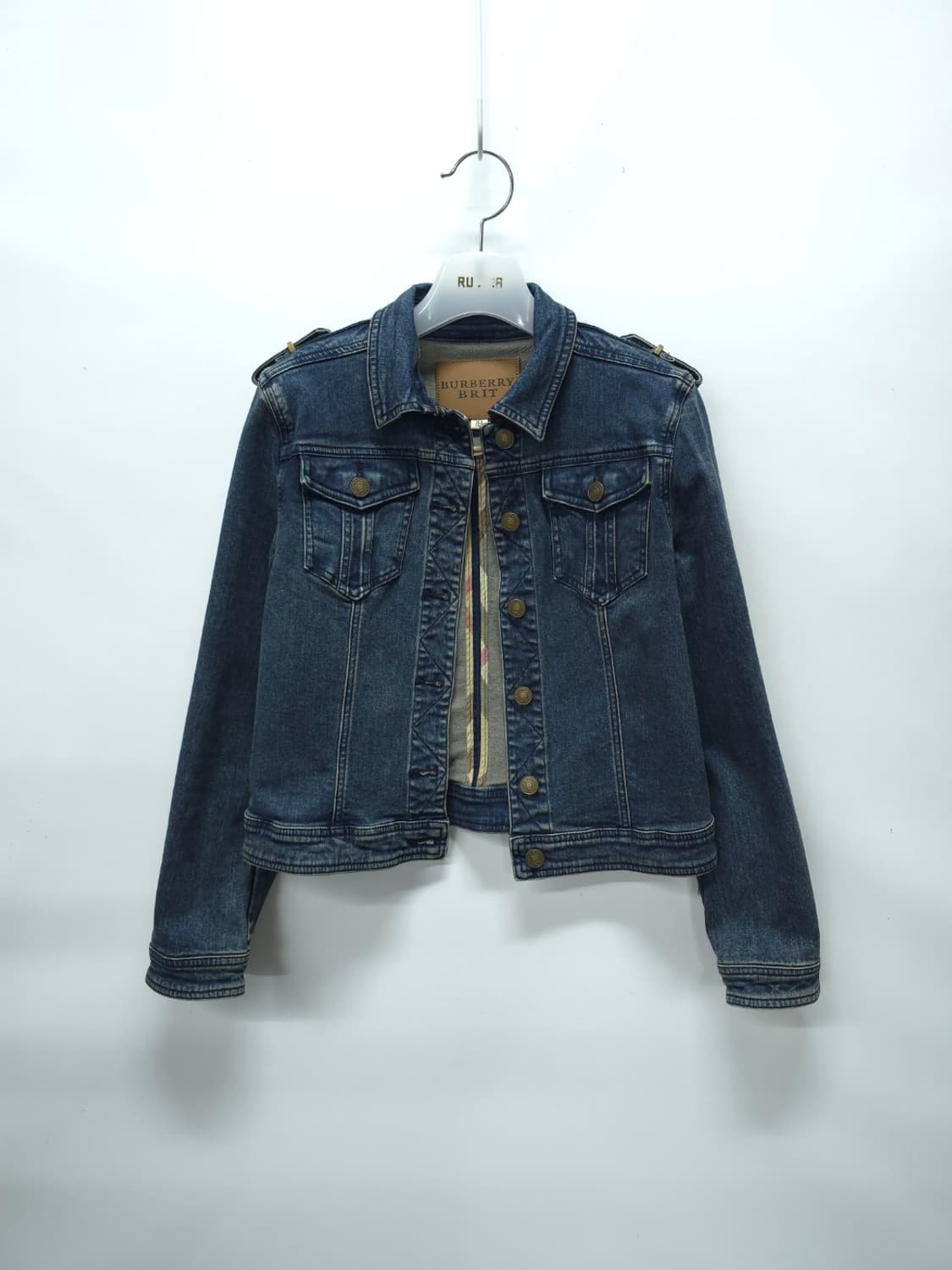 버버리브릿 데님트러커 청자켓 (여성55) 상품이미지1