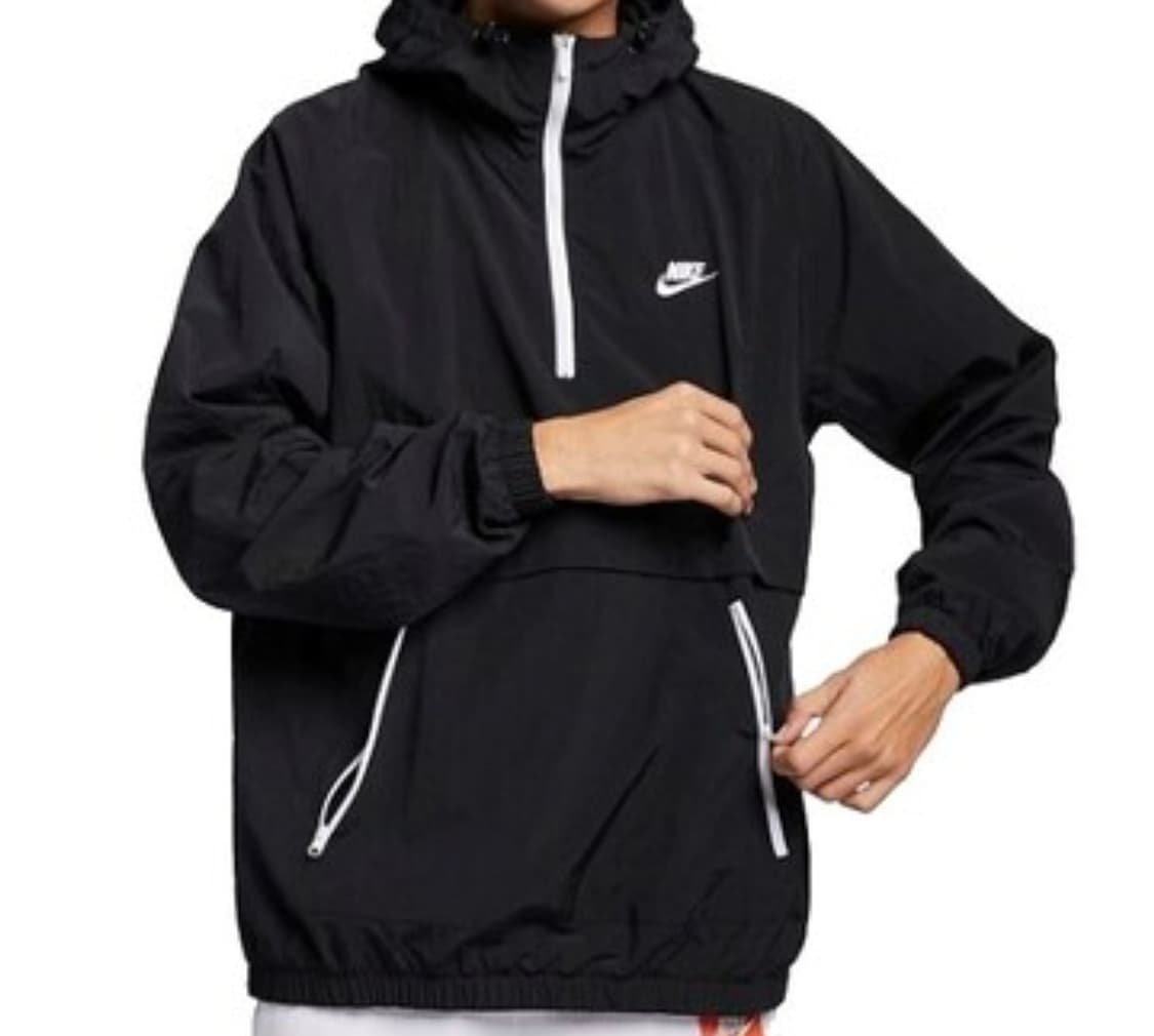 나이키 에센셜 우븐 블랙 아노락 점퍼 상품이미지2