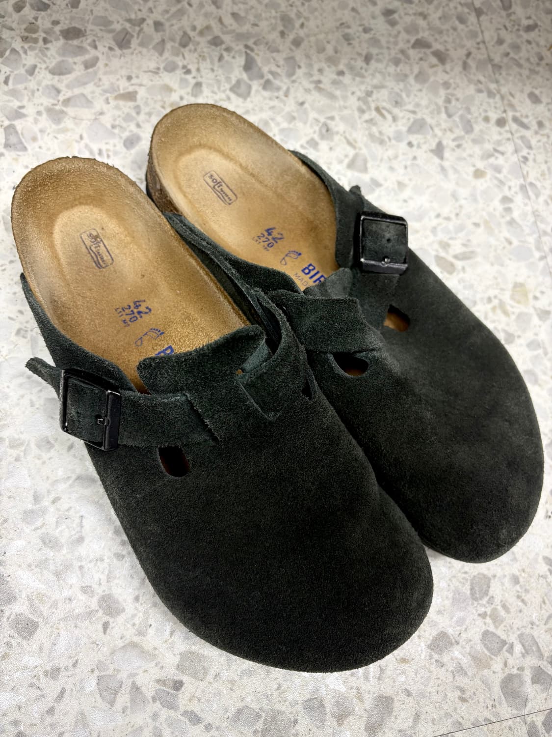 버켄스탁 보스턴 블랙스웨이드 270 상품이미지2