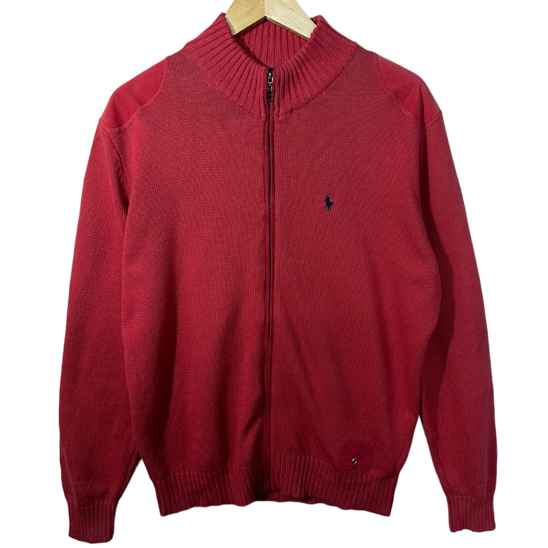 폴로 랄프로렌 레드 스웨터 집업 L  상품이미지4