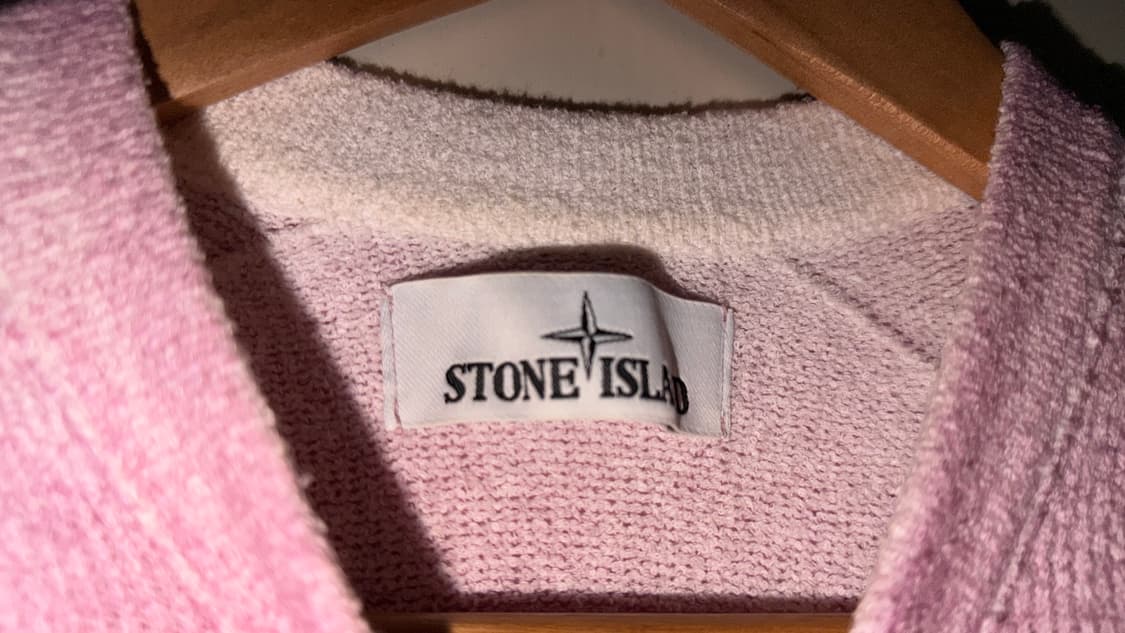 스톤아일랜드 와펜 워싱 코튼 니트 스웨터 핸드스프레이타이다이핑크스웻티셔츠 상품이미지9