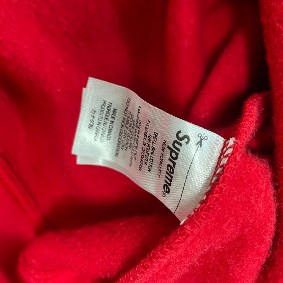 슈프림 Supreme x 덕다운레코즈 후드티 레드 상품이미지8