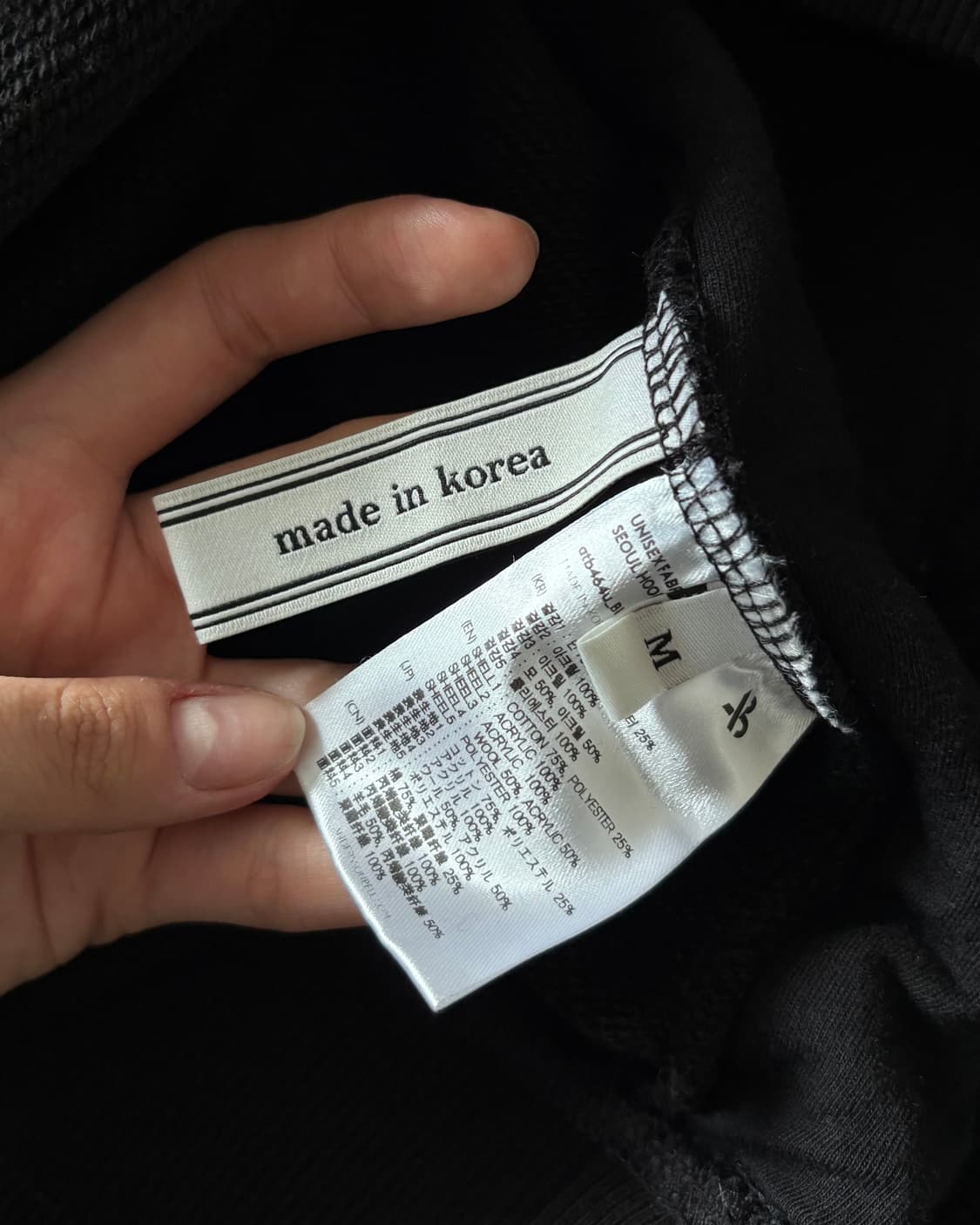 Andersson Bell 앤더슨벨 20FW 패브릭 콘트라스트 후드 상품이미지7