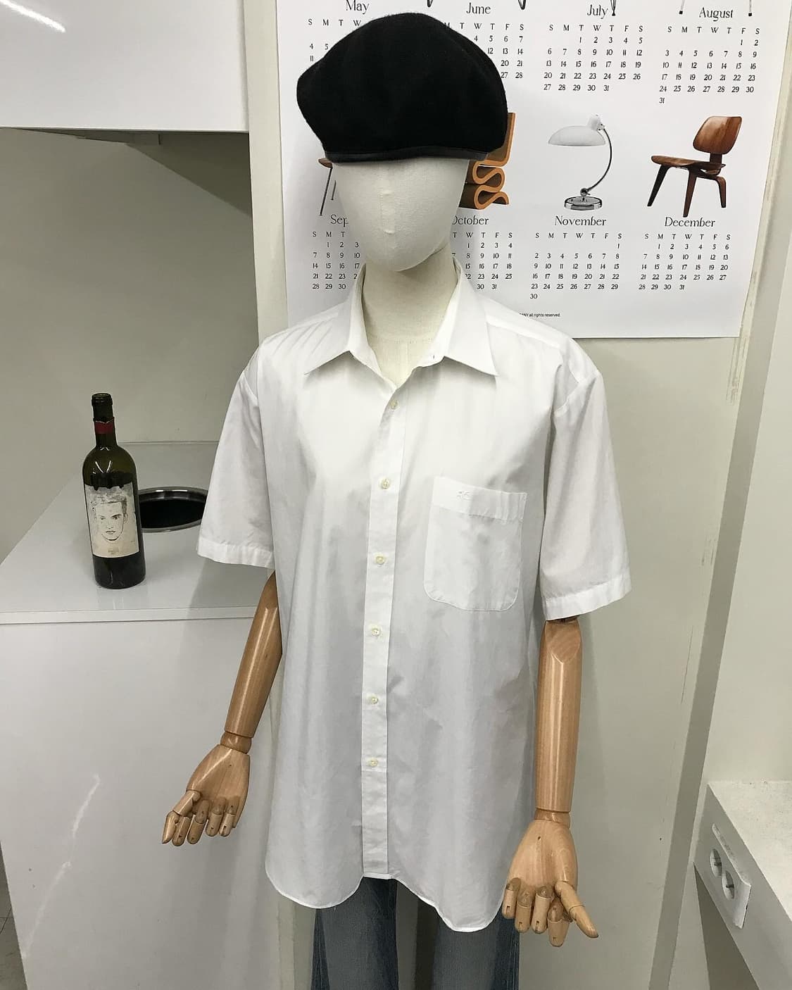 꾸레쥬 로고 오버핏 반팔 셔츠 상품이미지6