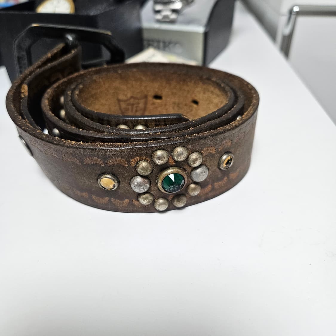 HTC 로스엔젤러스 웨스턴 카우보이 벨트 32~33 상품이미지1