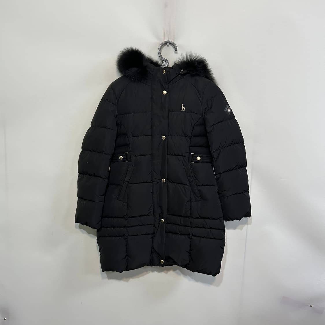 헤지스 키즈 구스다운 롱패딩 155 상품이미지1