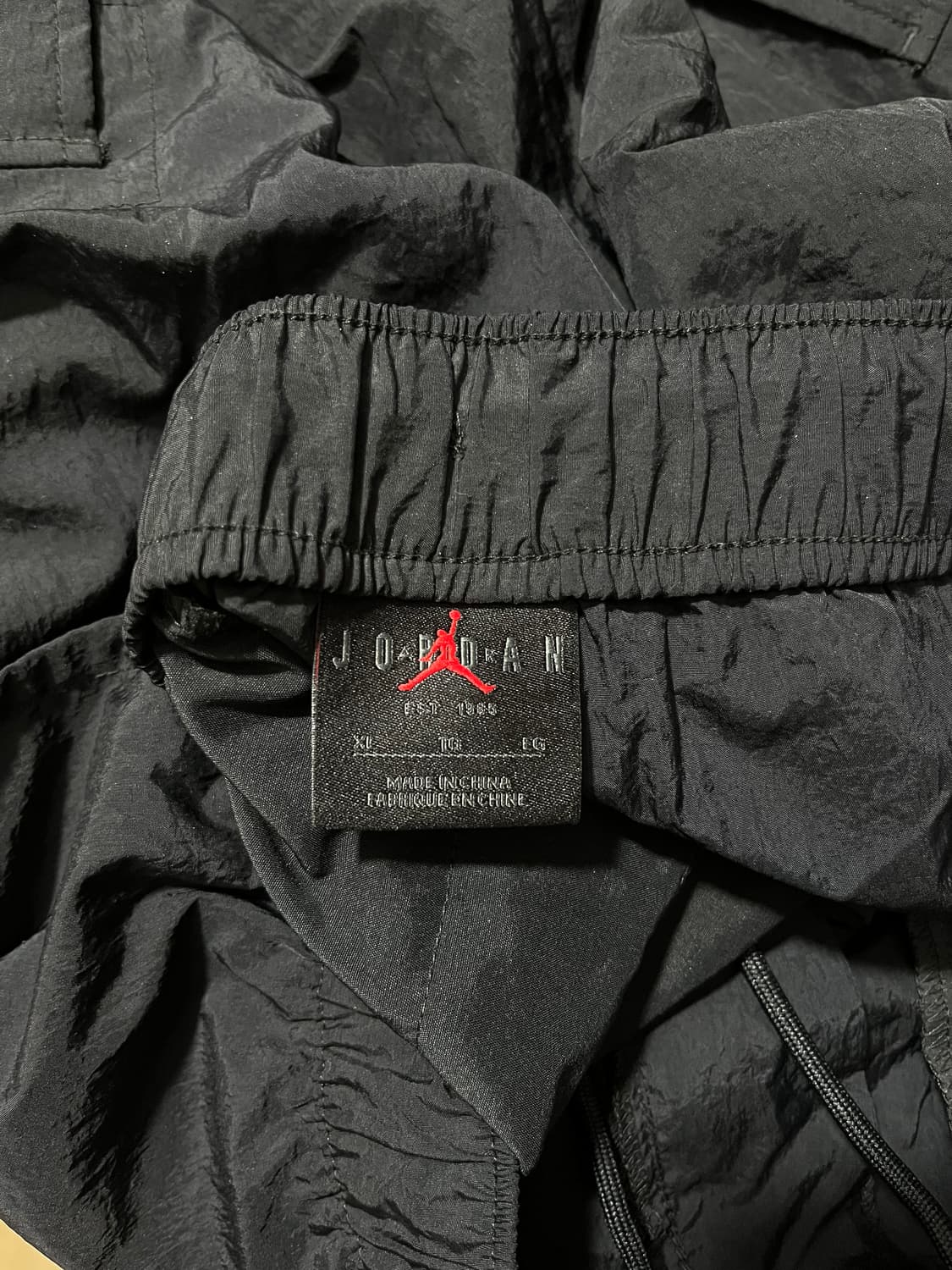 조던 정품 나일론 블랙 카고 조거 팬츠 XL 상품이미지5