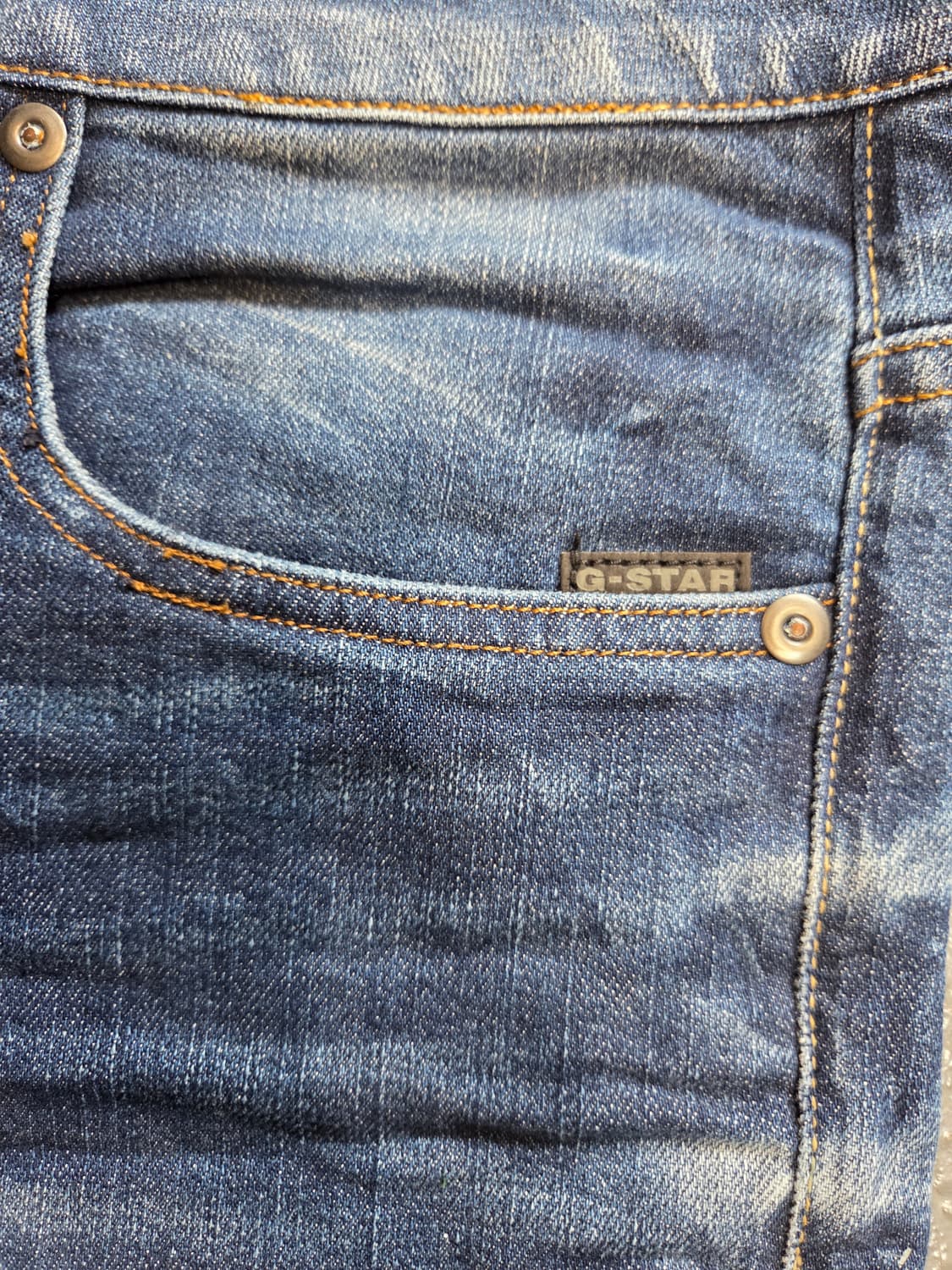 G-Star RAW 블루 데님 청바지(W33/L32) 상품이미지5