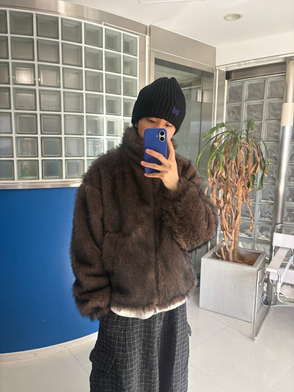 FAKE FUR BLOUSON 혼합 인조 모피 블라우스 상품이미지3