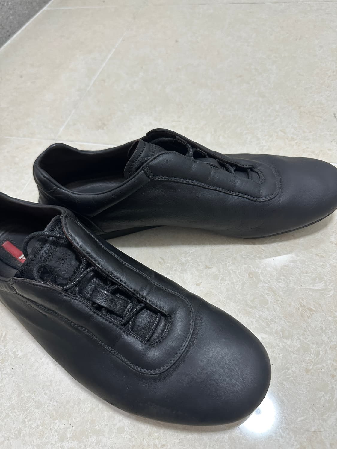 Prada 00s Low Flat Leather Shoes 상품이미지4