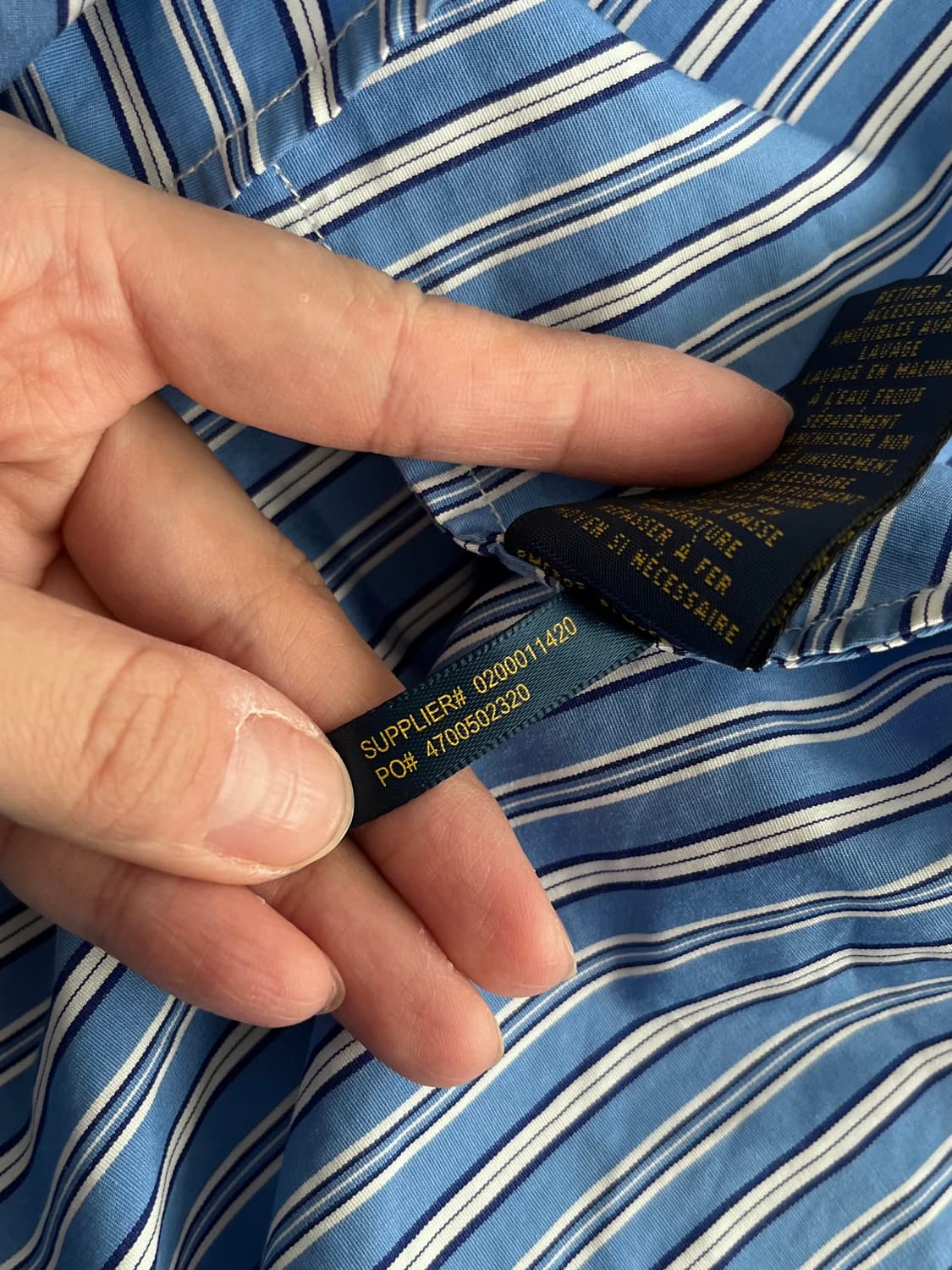 2) 폴로 랄프로렌 셔츠 원피스 블루 상품이미지6