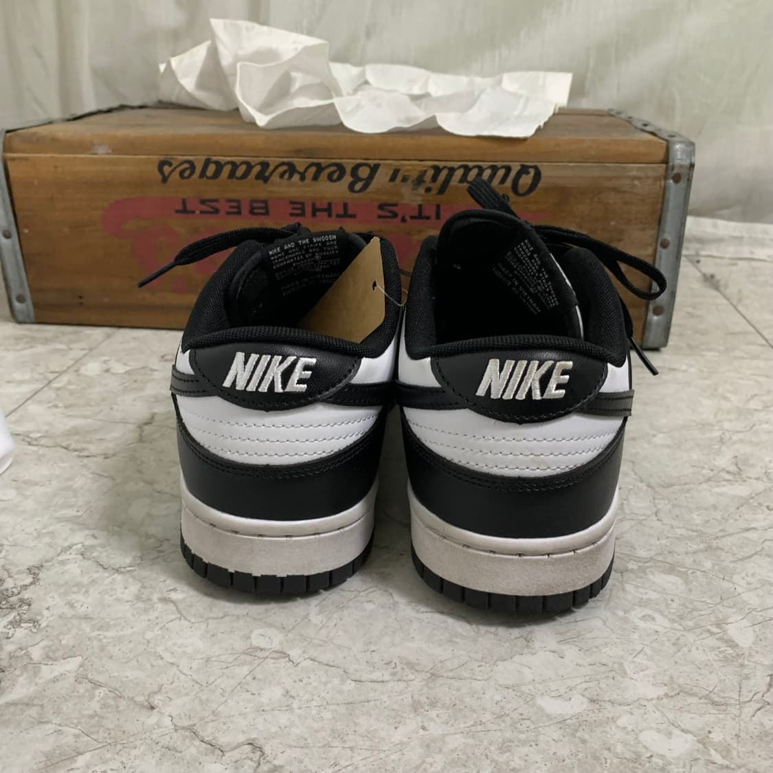 나이키 조던 덩크 로우 블랙 화이트 오레오 범고래 265 상품이미지6