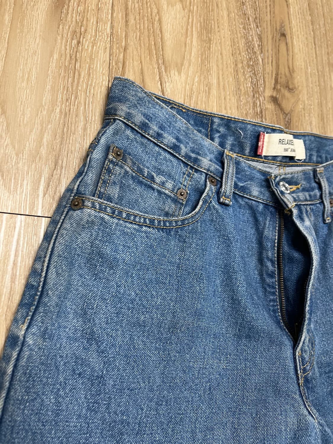 00s 리바이스 550 컷오프 데님 반바지 30 상품이미지6