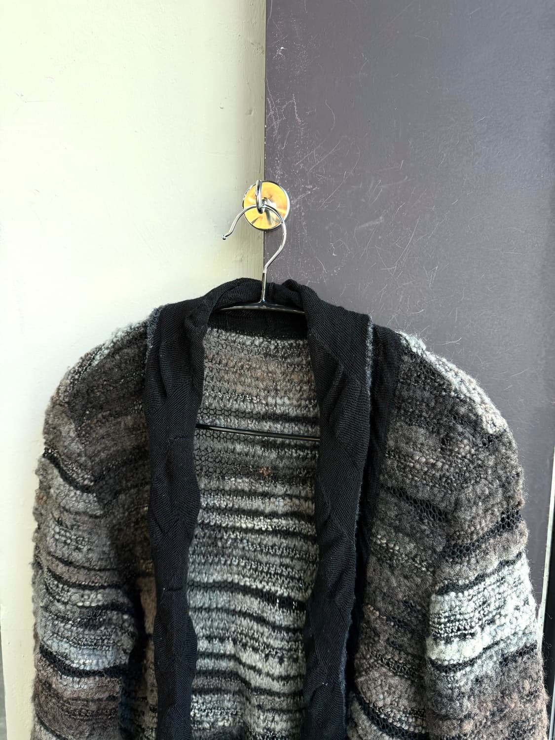.3/ 이세이미야케 08AW Heart 브러시드 니트 가디건 상품이미지5