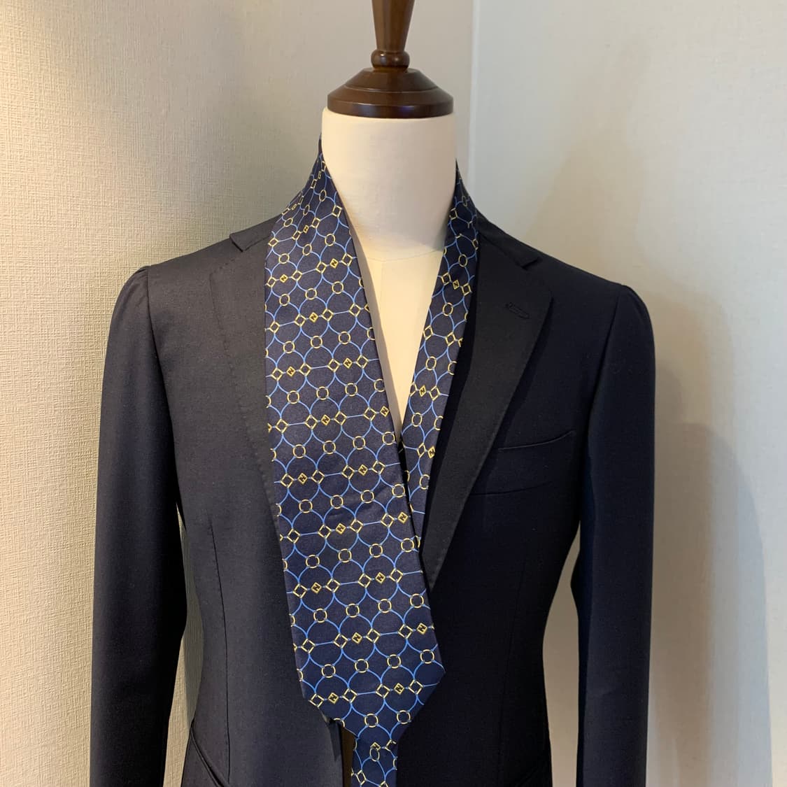 펜디(FENDI) FF모노그램 기하학적패턴 새상품급 명품넥타이 S등급 상품이미지1