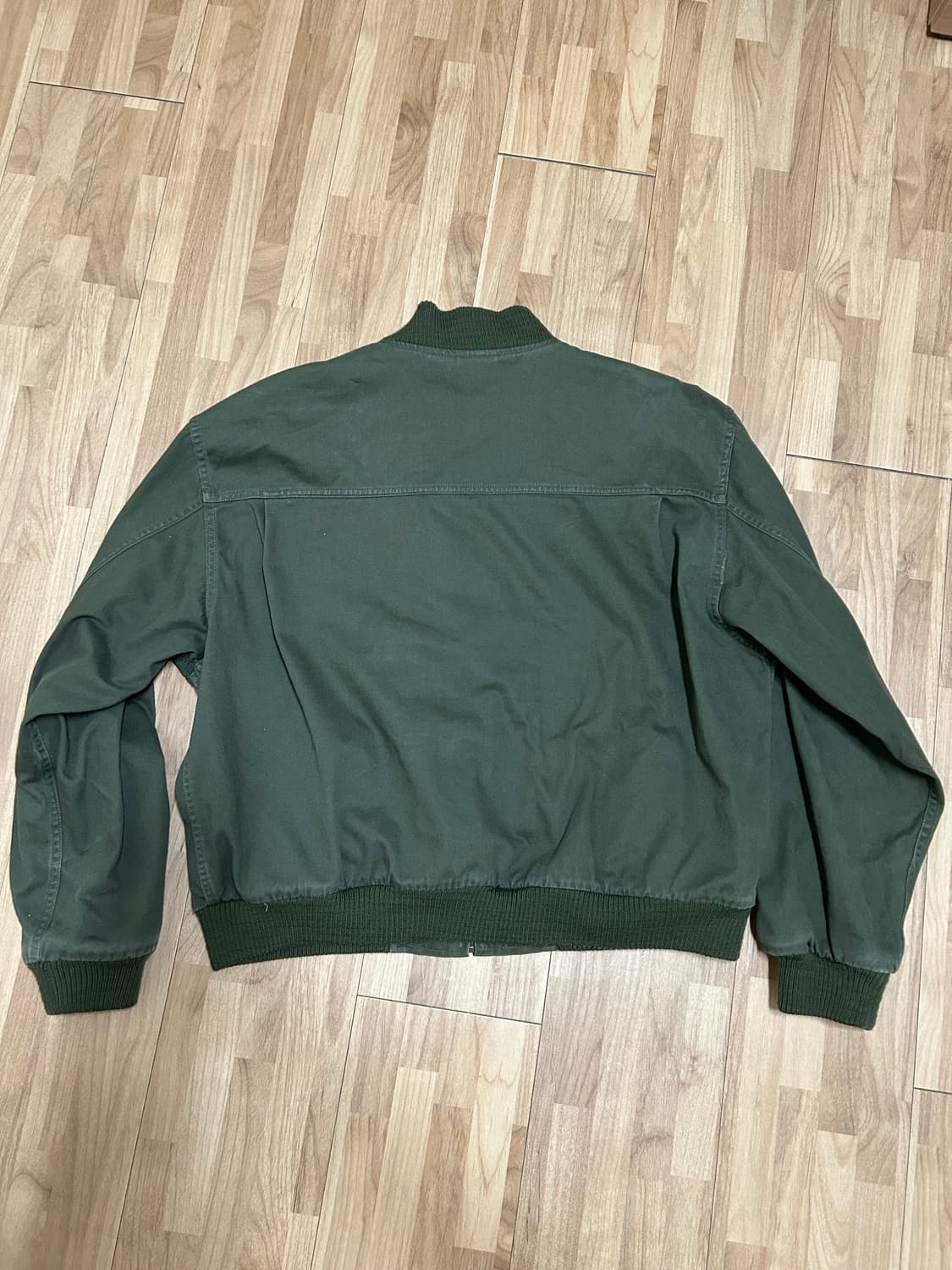 빈티지 엘엘빈 봄버 블루종 자켓 올리브 상품이미지5