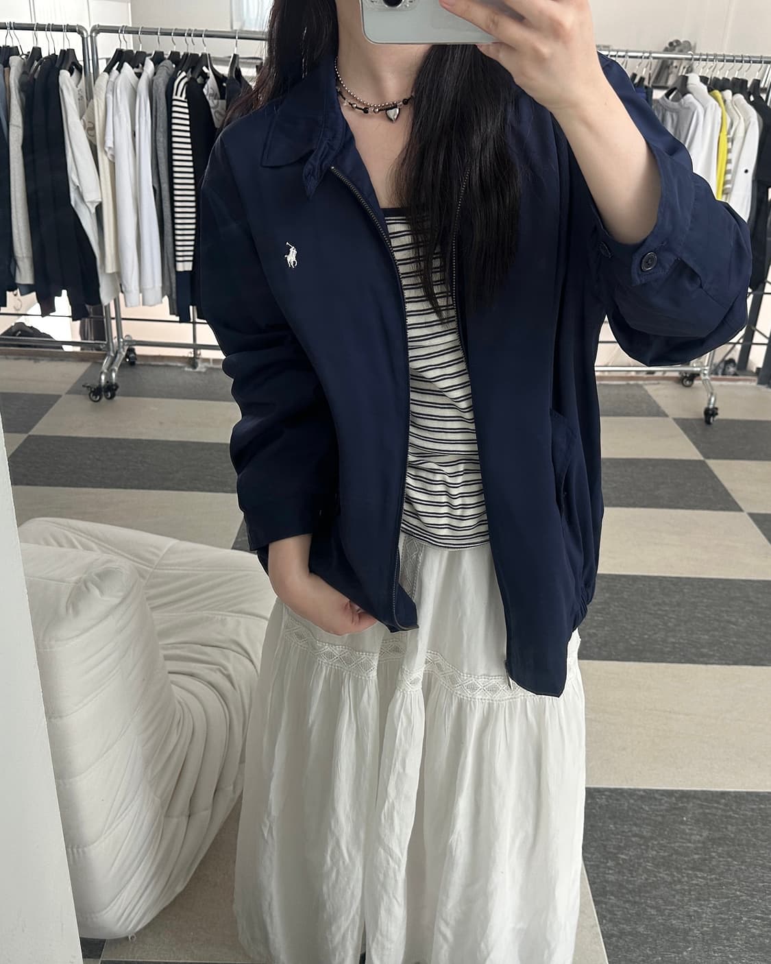 폴로 랄프로렌 네이비 바람막이 자켓  상품이미지7