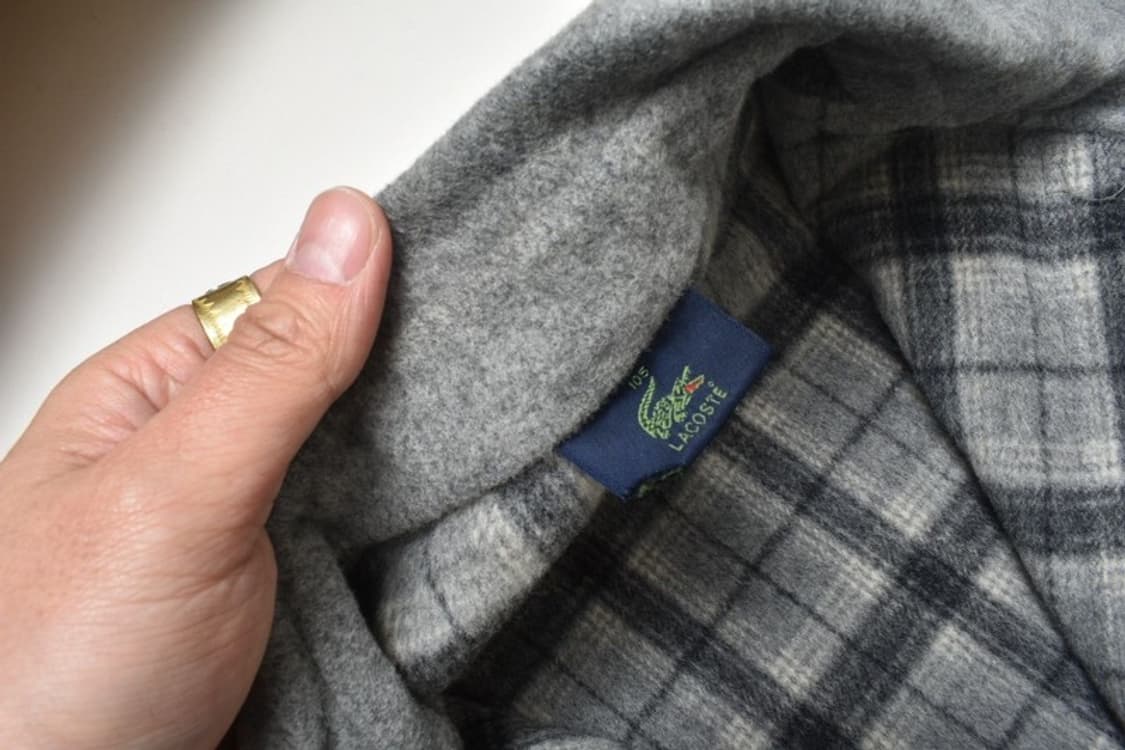 90S 라코스테 울 캐시미어 블루종 자켓 105 N1153 상품이미지4