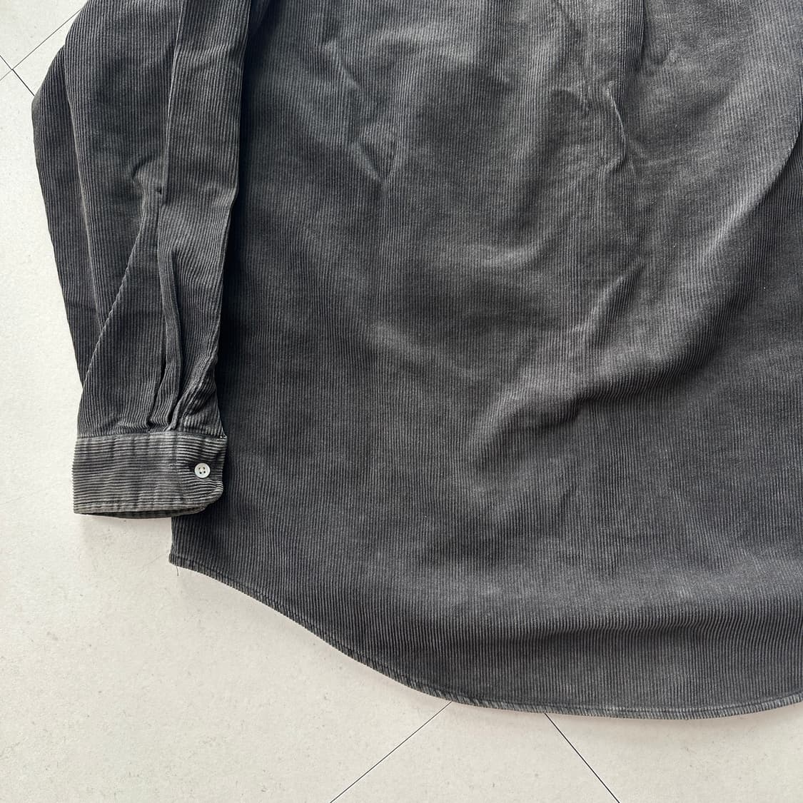 90s 두산 정품 폴로 랄프로렌 코듀로이 셔츠 챠콜 105 상품이미지10