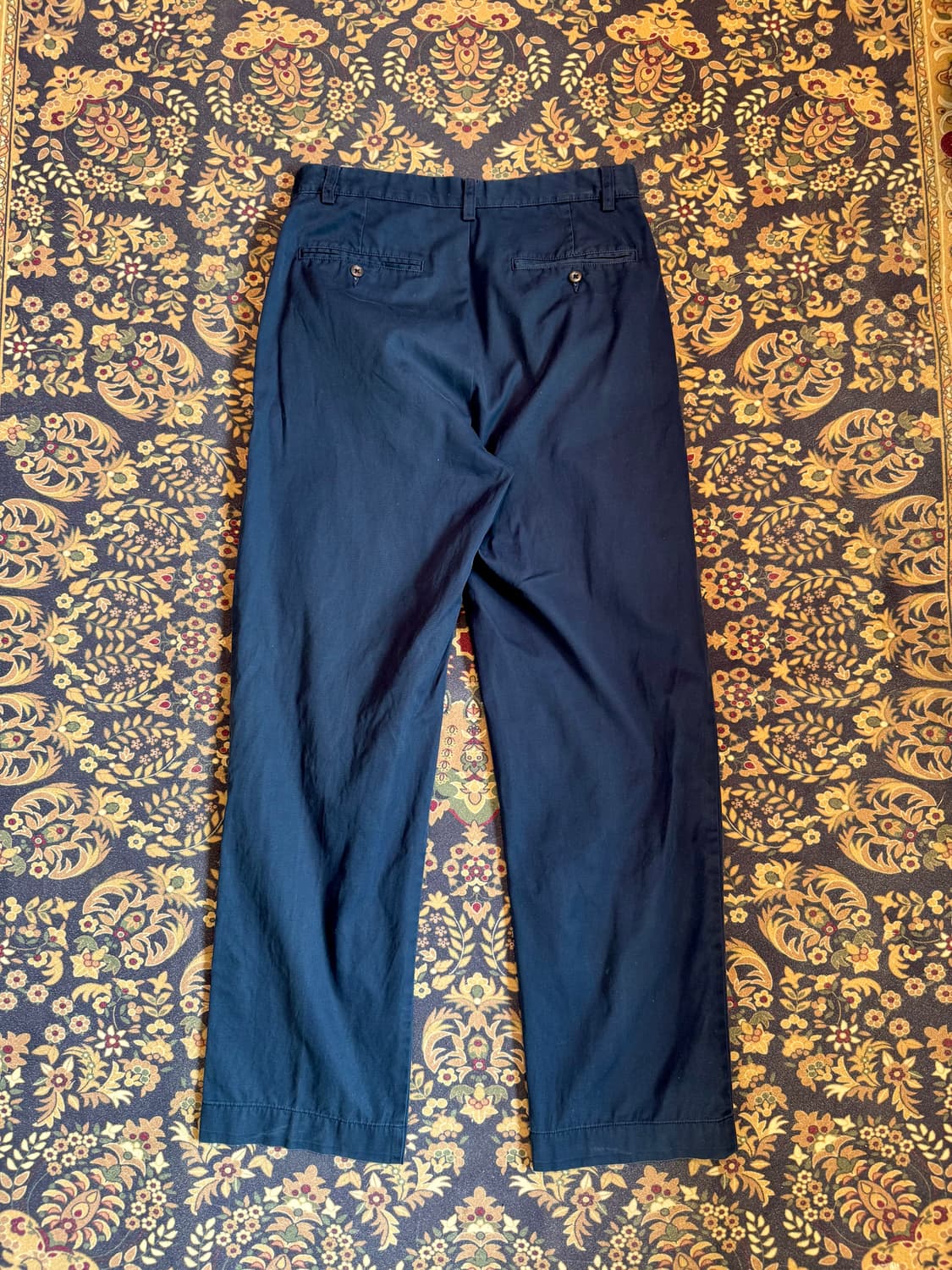 빈티지 폴로 투턱 치노팬츠 네이비 상품이미지5