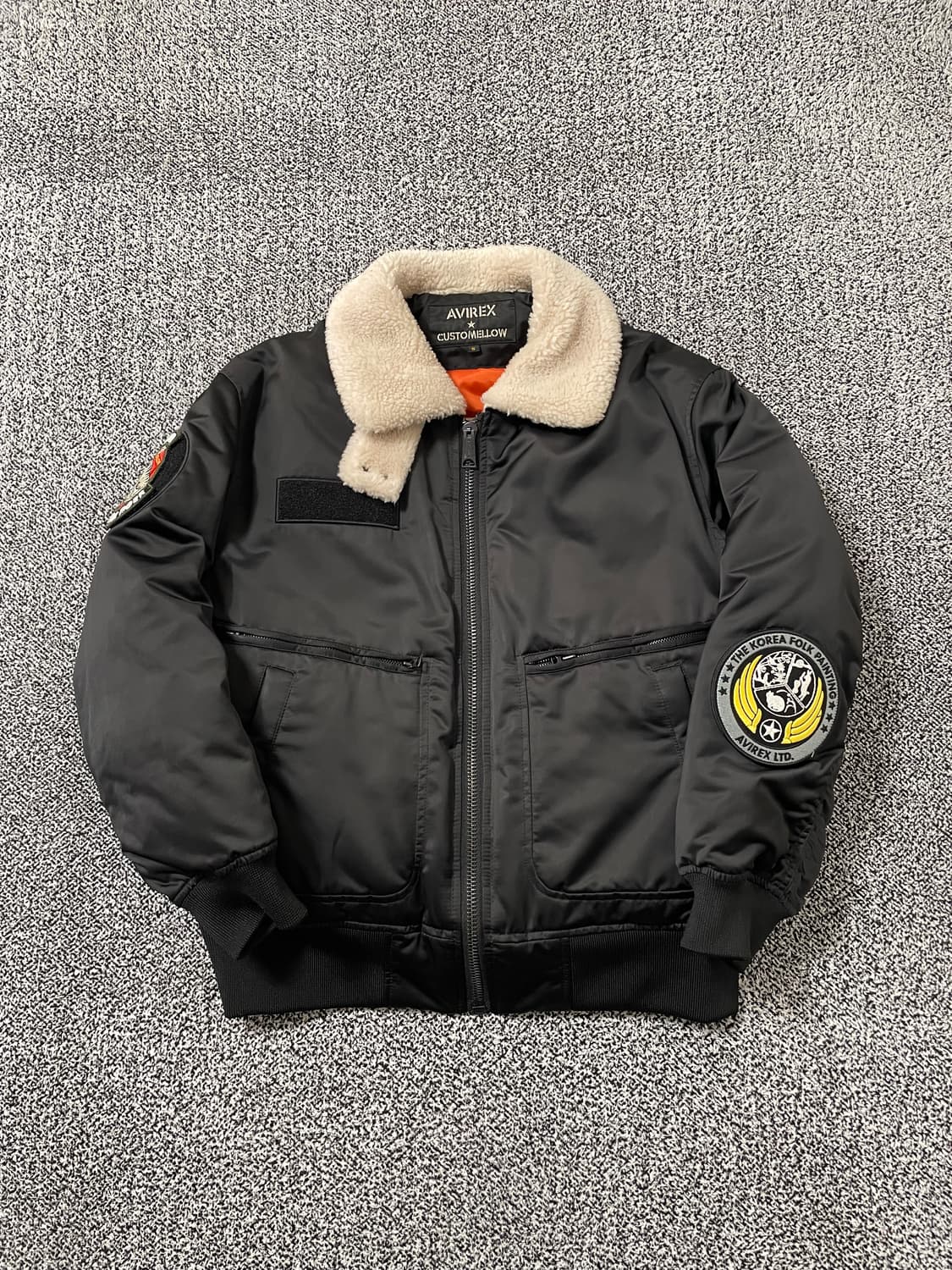 빈티지9. 커스텀멜로우 x 아비렉스 콜라보 항공점퍼 b15 봄버 상품이미지1